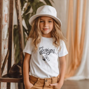 Girl&#39;s White Shirt Mockup, White Bella Canvas T Shirt Mockup, Mockup, Children Mockups, Tee Shirt Mockup, Kid&#39;s T Shirt Mockup, Girl Mock