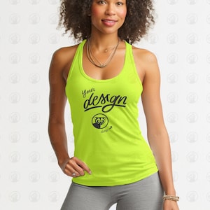 Neon Yellow Tank - Etsy