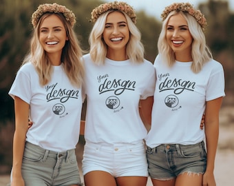 Bridesmaids Mockup, Group T Shirt Mockup, Lifestyle mockup, Bridal Party T shirt Mock, Bachelorette Party T Shirt Mockup, White Shirt Mockup