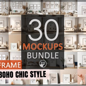 Frame Mockup Bundle, Home Interior Mockups, Stock photo Frames Mock Ups, Art Work Mock Up, Boho Chic Mock Up, Frame Mockups Bundle