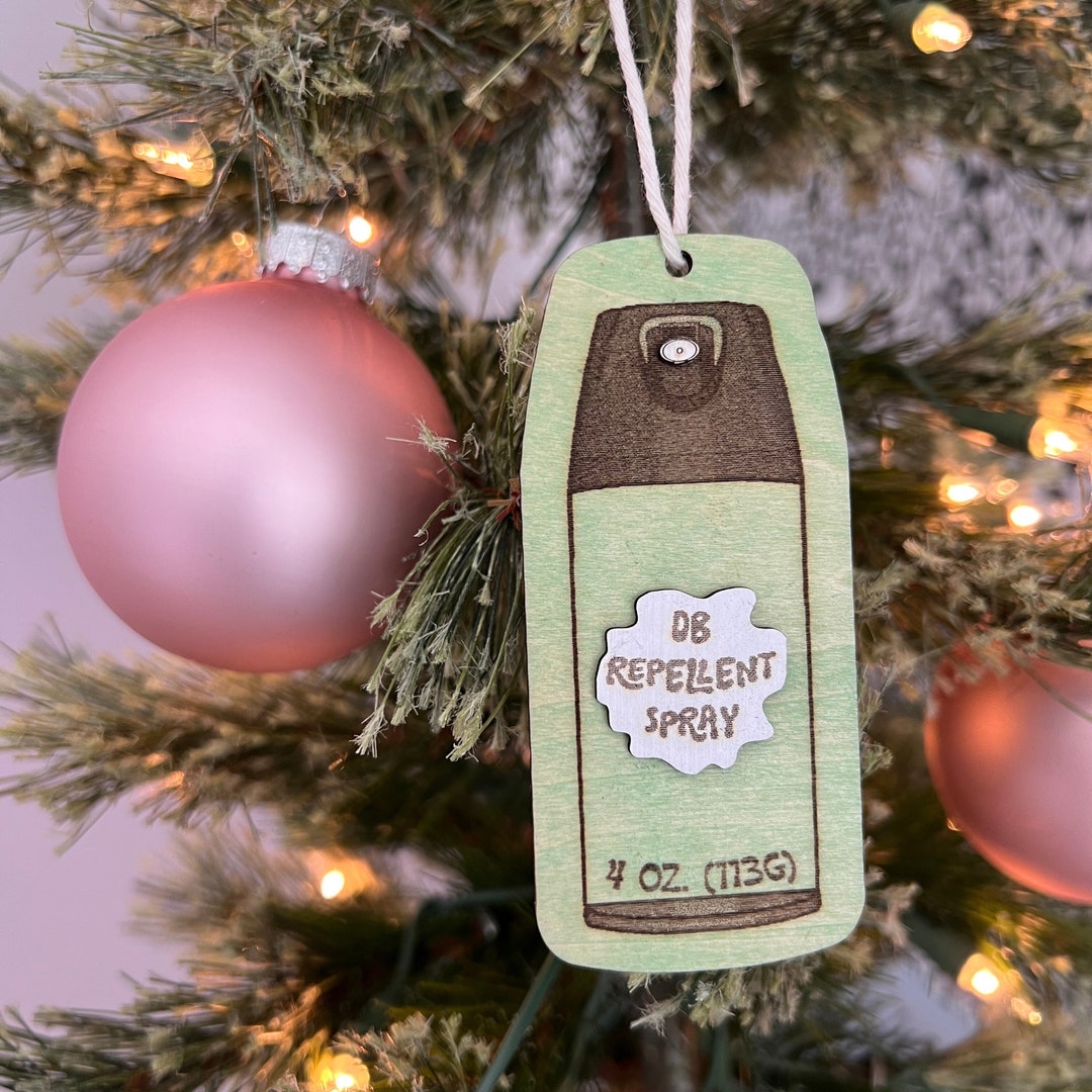 Disc Golf Christmas Ornament OB Repellent Laser Engraved Funny Disc