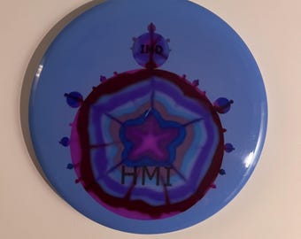 Custom Dyed Fuse Latitude 64 He Must Increase I Must Decrease Fractal | Dyed discs | Disc golf gift | Frisbee Golf Decor | Flying Toys