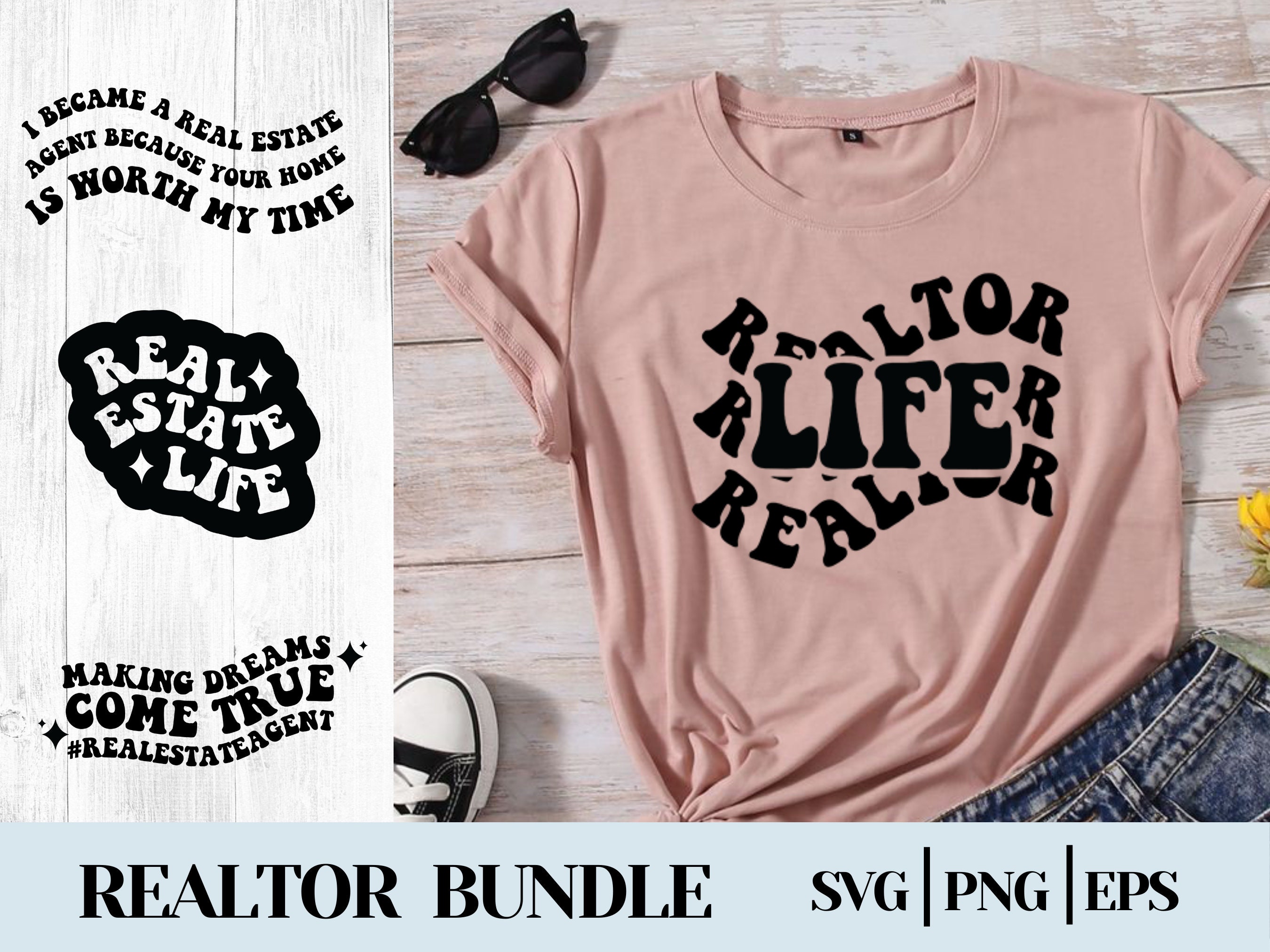 Real Estate Agent SVG Bundle, Retro Realtor Svg, Real Estate Svg ...