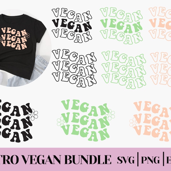 Groovy vegan svg bundle, groovy vegan png, vegetarian svg vegetarian png vegan svg cut file cricut vegan svg bundle commercial use vegan tee