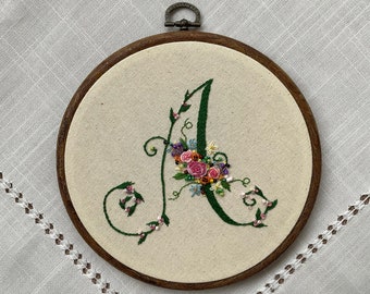 Letter A - Embroidered