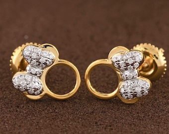 Diamond Mickey Mouse Disney Earrings