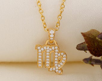 Virgo Zodiac Sign Necklace | Horoscope Jewelry