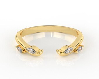 Diamond Marquise Toe Ring | Open Adjustable Toe Ring | Dainty Summer Beach Jewelry