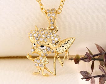 Looney Tunes Pinky and The Brain Necklace | Cartoon Character Kawaii Necklace