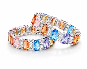 Colorful Ring | Rainbow Wedding Band