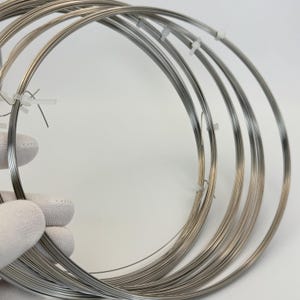 Rostfrei harter 304 Runddraht, 12 g 15 g 18 g 20 g 23 Gauge hochwertiger nicht anlaufender Draht für die Schmuckherstellung, großer Draht, künstlerischer Draht