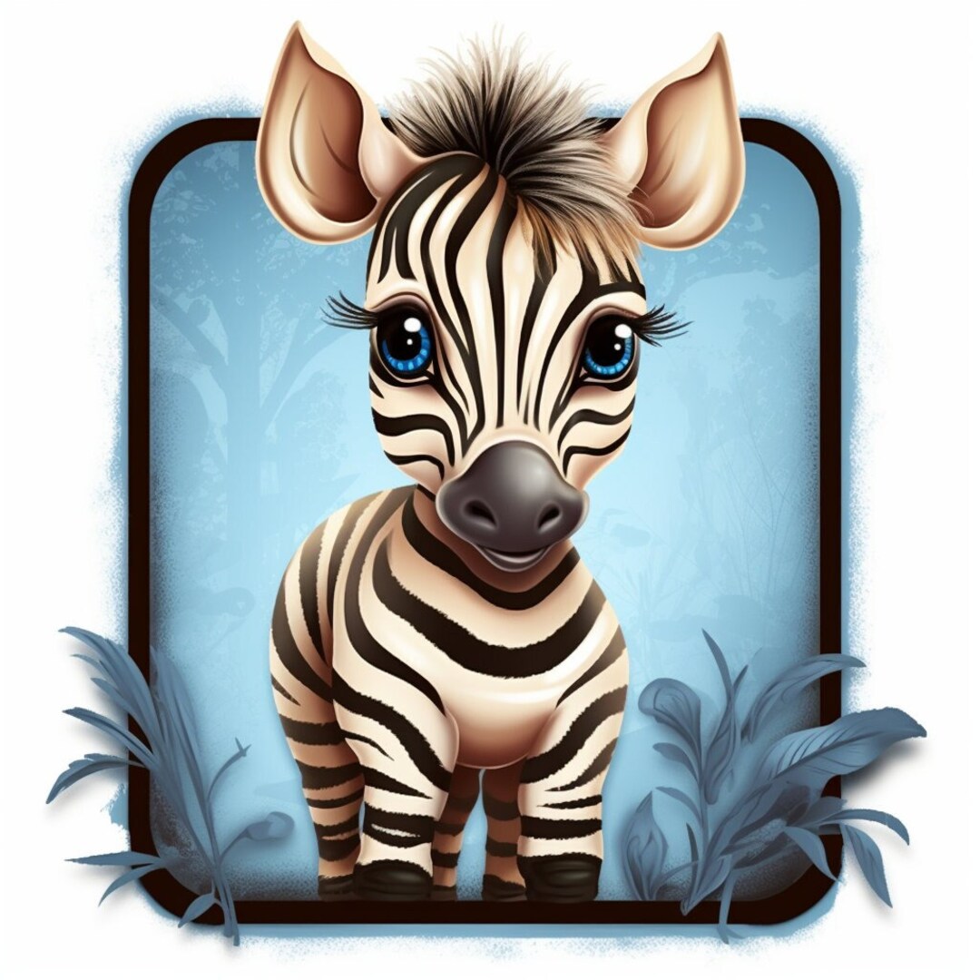 15 Baby Zebra Png Clip Art Collection Instant Download Paper Print ...