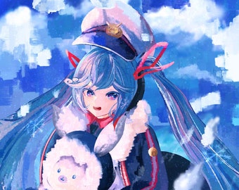 Snow Miku 2022 Print Hatsune Miku Vocaloid