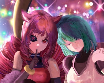 Stella Hoshii Sei Asagiri Imprimir VA-11 HALL-A