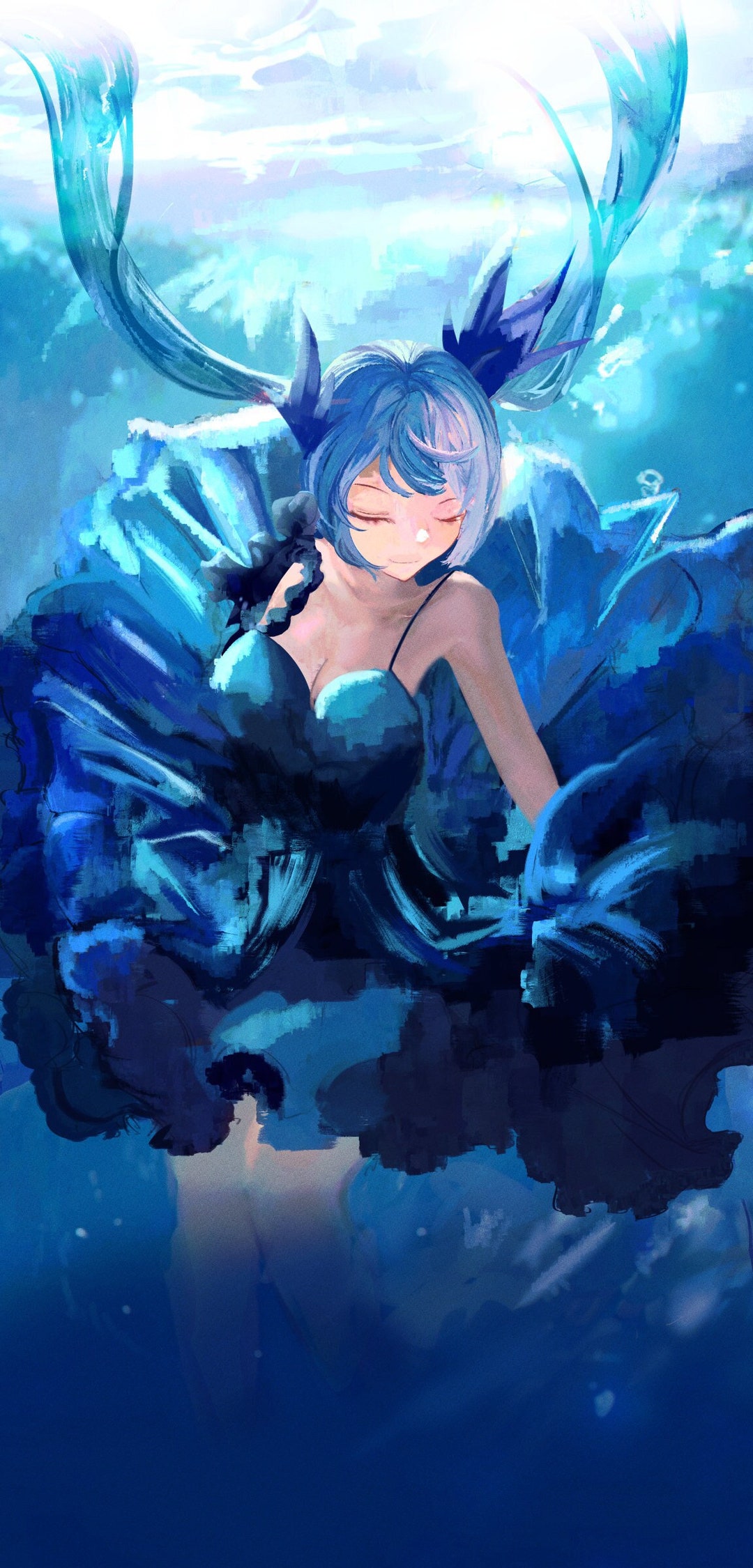 Miku Deep Sea Girl Print Hatsune Miku Vocaloid - Etsy