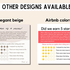 Rating magnet, Airbnb rating magnet, Airbnb signs, vacation rental, leave a review holiday home, Airbnb magnet, Airbnb review, 5 star magnet image 9