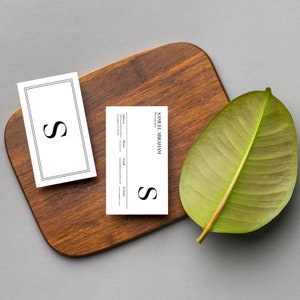 Printable Business Card Template, Editable Business Card, Canva Business Card, Double Sided Business Card