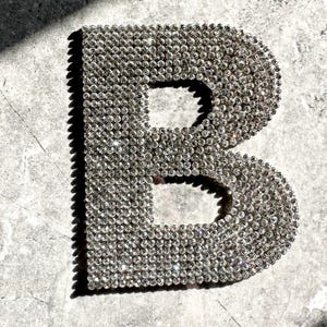 Buchstabe Aufnäher Großbuchstaben Diamant Aufnäher zum Aufbügeln