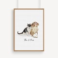 Custom Pet Portrait, Dog Watercolor Painting From Photo, Miniature pet Portrait gift, Pet Painting From Photo, Dog Portrait Gift product logo