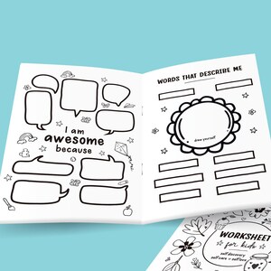 10 Self-esteem Worksheets for Kids, Printable Journal, Therapy ...