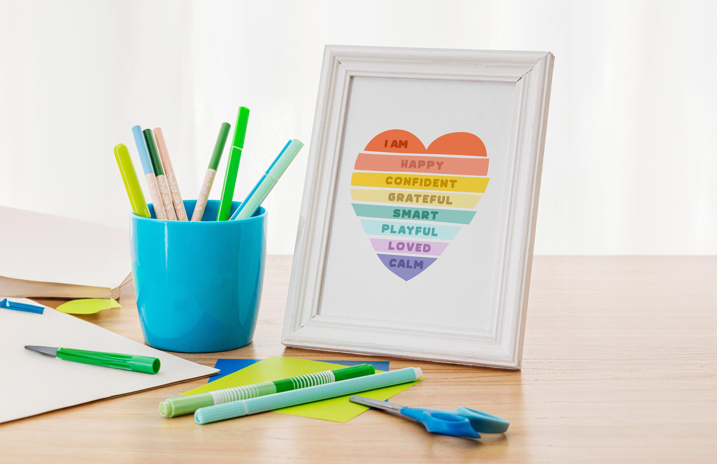 Positive Affirmations for Kids, I Am Posters Positive Posters, Playroom ...