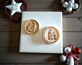 Nativity Scene Polymer Clay Cutter | Holy Family Christmas Clay Tool | Religious Holiday Clay Cutter | Christian Christmas Clay Design