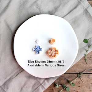 Aztec Bird Polymer Clay Cutter | Tribal Thunderbird Shape | Boho Dangle Earring Design | 25mm - 45mm