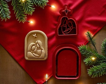Nativity Polymer Clay Cutter Set | Christmas Holy Family Clay Cutter | Nativity Scene Clay Tool | Religious Christmas Polymer Clay Cutter