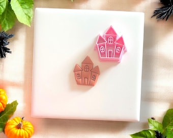 Haunted House Polymer Clay Cutter: Halloween Jewelry Making Tool