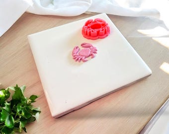 Crab Polymer Clay Cutter: Coastal Sea Life, Beach Jewelry