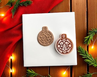 Nordic Folk Art Ornament Polymer Clay Cutter | Scandinavian Christmas Clay Cutter | Holiday Ornament Mold