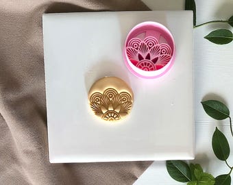 Art Deco Polymer Clay Cutter – Round Clay Cutters for Jewelry Making and Vintage Inspired Clay Designs