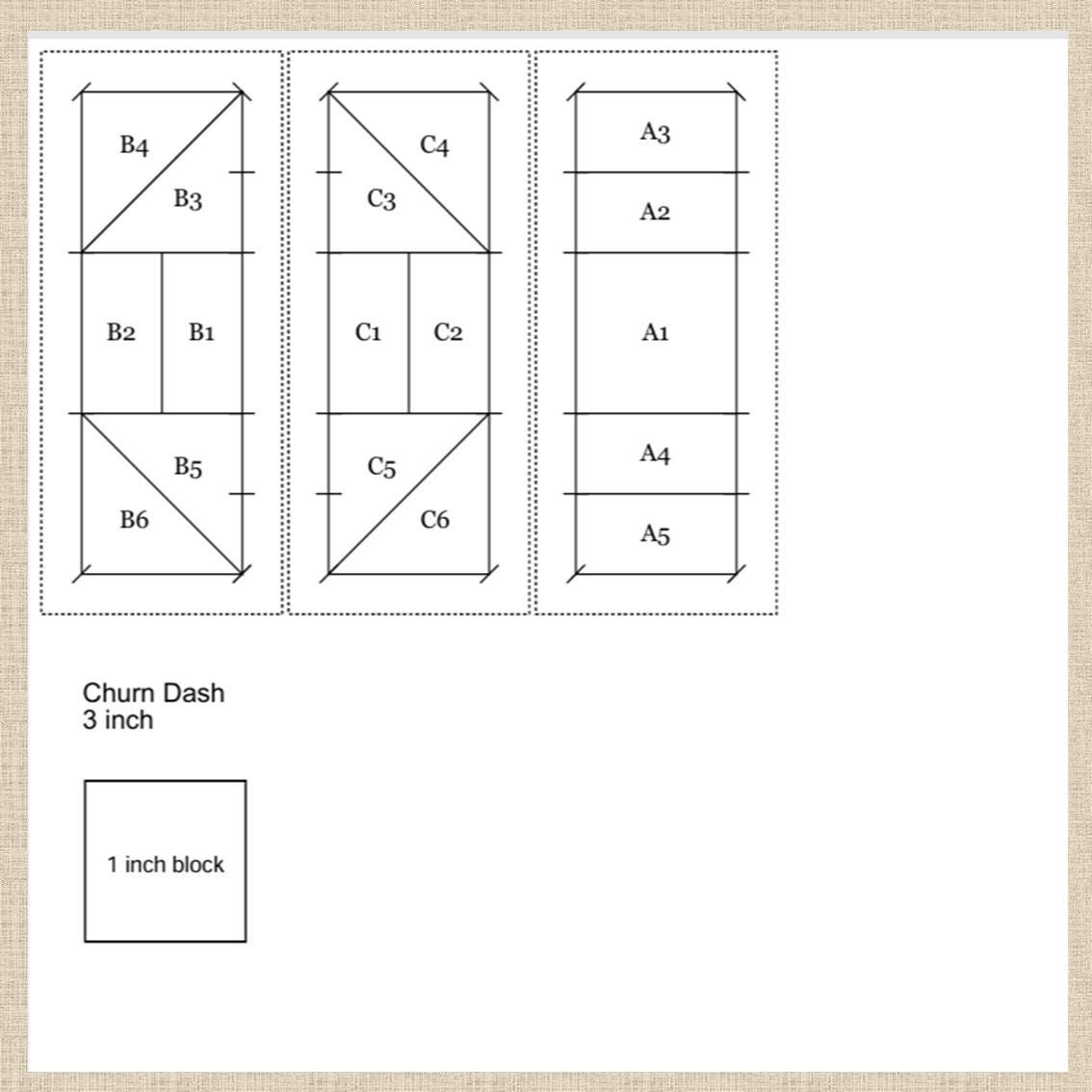 Churn Dash Quilt Block FPP PDF Pattern: Easy Paper Piecing. 5 Sizes 3 ...
