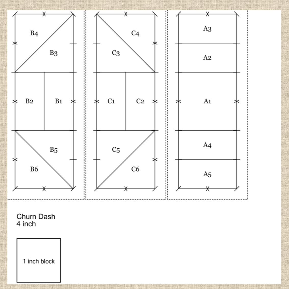 Churn Dash Quilt Block FPP PDF Pattern: Easy Paper Piecing. 5 Sizes 3 ...