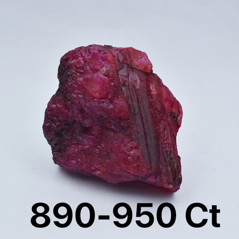 One Time Sale Ruby Rough Natural 100 1000 Ct Certified Natural Uncut Earth Mined 77mmx47mm African Pigeon Blood Red Ruby Big Rough Gemstone image 6