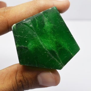 350-450 Ct Certified Natural Brazilian Green Emerald Raw Healing Earth-Mined Glorious Chunk Uncut Shape Green Emerald emerald Rough Row image 2