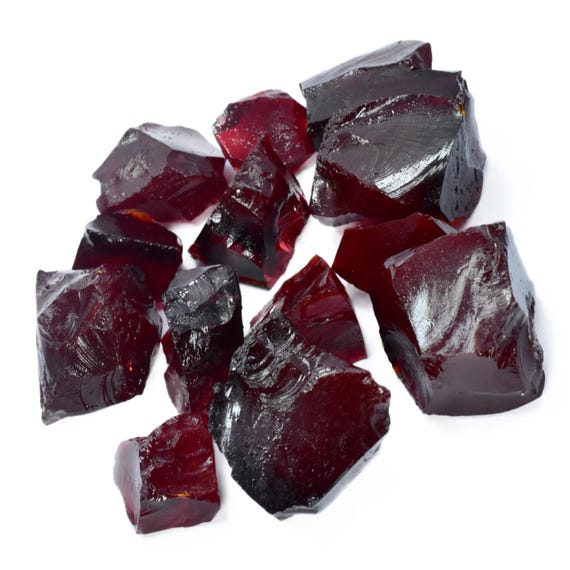 450.99 Ct Lab-created Red Topaz Rough Lot | Certified Uncut Raw