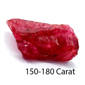 One Time Sale Ruby Rough Natural 100 1000 Ct Certified Natural Uncut Earth Mined 77mmx47mm African Pigeon Blood Red Ruby Big Rough Gemstone image 5