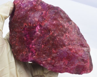 Best offer 4320.56 Ct Certified Natural Healing Uncut Shape Earth Mined Pigeon Blood Red Ruby Raw Big Chunk Rough Lot Gemstone From Africa