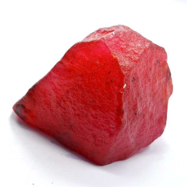 One Time Sale Ruby Rough Natural 500-700 Ct Certified Natural Uncut Earth Mined 84mmx70mm African Pigeon Blood Red Ruby Big Rough Gemstone