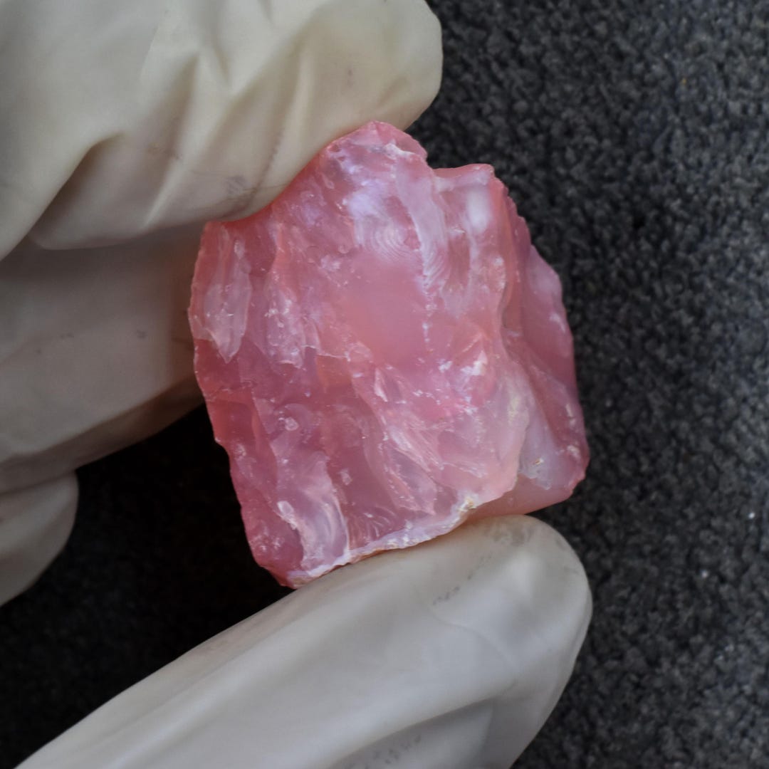 Rew Pink 90-101 Ct Certified Genuine 100% Natural Raw Pink Opal Rough Loose ...