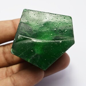 350-450 Ct Certified Natural Brazilian Green Emerald Raw Healing Earth-Mined Glorious Chunk Uncut Shape Green Emerald emerald Rough Row image 3