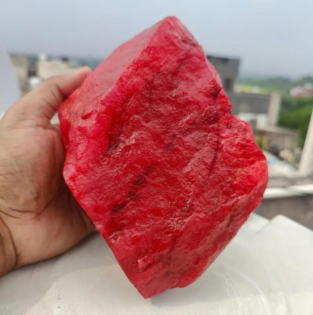 Natural Red Ruby Rough 2000 Ct Certified Pigeon Blood Ruby Rough ...