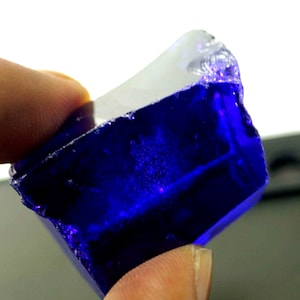 220-250 Ct Certified Tanzanite Rough Stone Natural Untreated Chunk, Raw Blue Healing Stone for Jewelry & Home Decor, Free Delivery With Gift