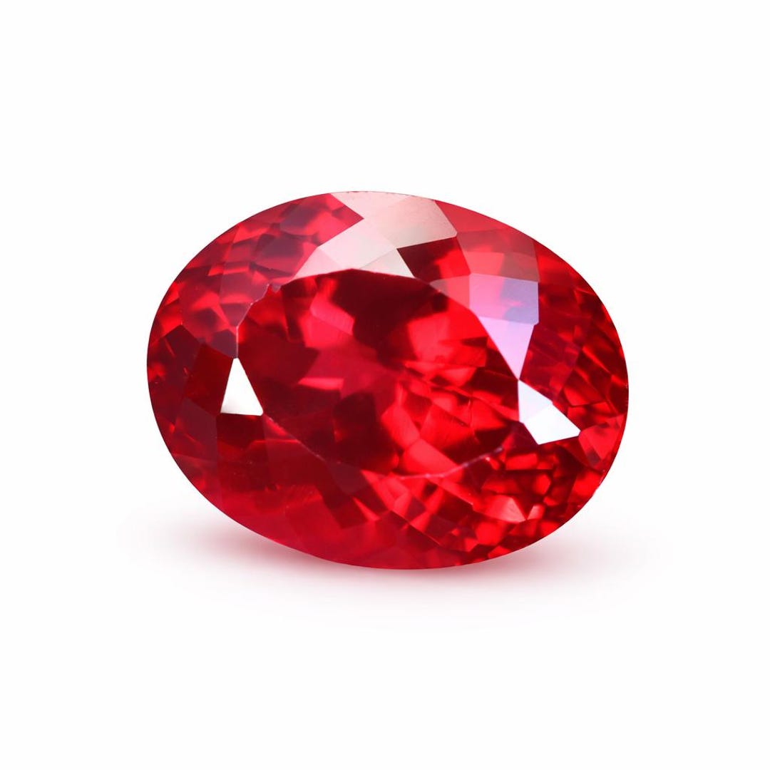 Sc Ruby Certified 15.80 Ct Natural Blood Red Ruby Gemstone – Oval Cut 14x11mm ...