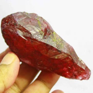 Natural Red Ruby Crystal Ruby Mini Stones |444-500 Ct Ruby Crystals | Ruby Gemstone Chips, Root Chakra, Semi-Precious Rocks Healing Gemstone