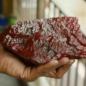 One Time Sale Raw Ruby Rough Natural  7500 Ct Certified Natural Uncut Earth Mined 160x80 mm African Pigeon Blood Red Ruby Big Rough Gemstone