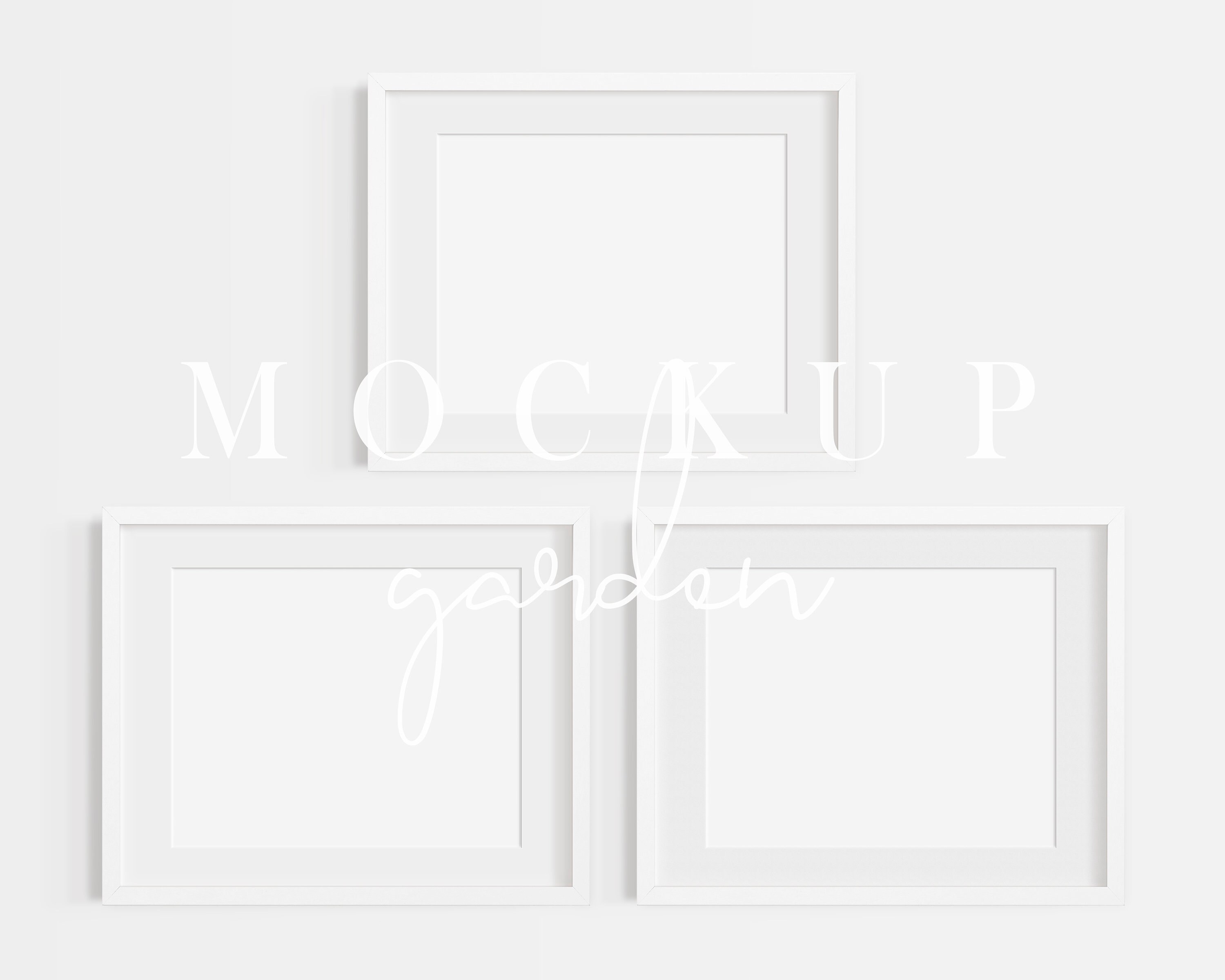 Horizontal Frame Mockup 3 Frame Mockup Horizontal White Frame Etsy