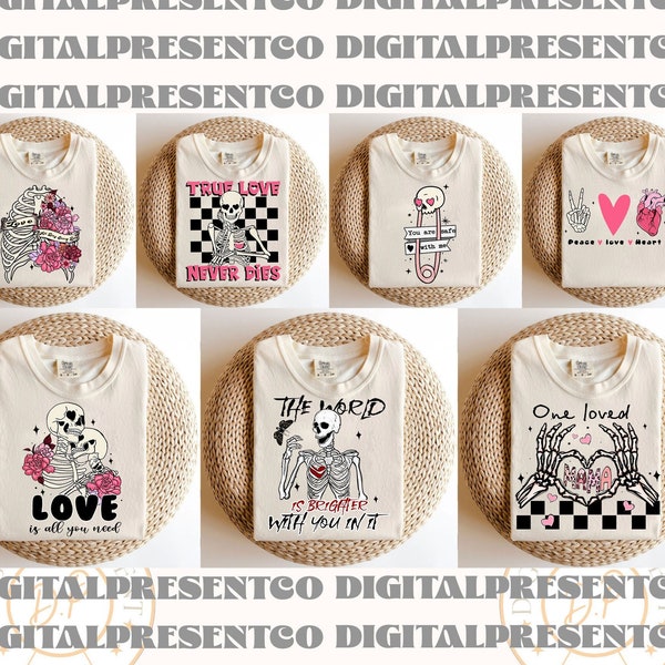 Retro Valentines PNG Bundle, Valentines Sublimation Design, Groovy Valentine Png, Love Png, Heart Png, Retro Valentine Png, Digital Download