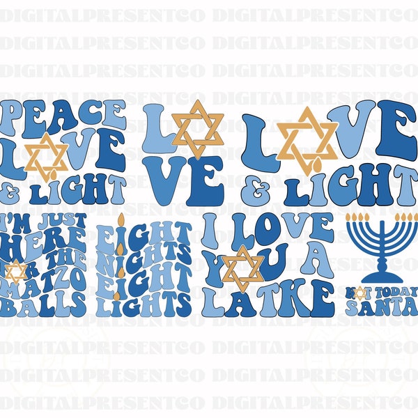 Hanukkah Svg Png Bundle, Happy Hanukkah Svg, Hanukkah Svg, Jewish Svg, Inspirational Svg, Hannukah T-Shirt Svg, Wavy Stacked Svg